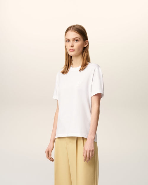 White Organic Cotton Ami De Coeur T-shirt - 11 - Ami Paris