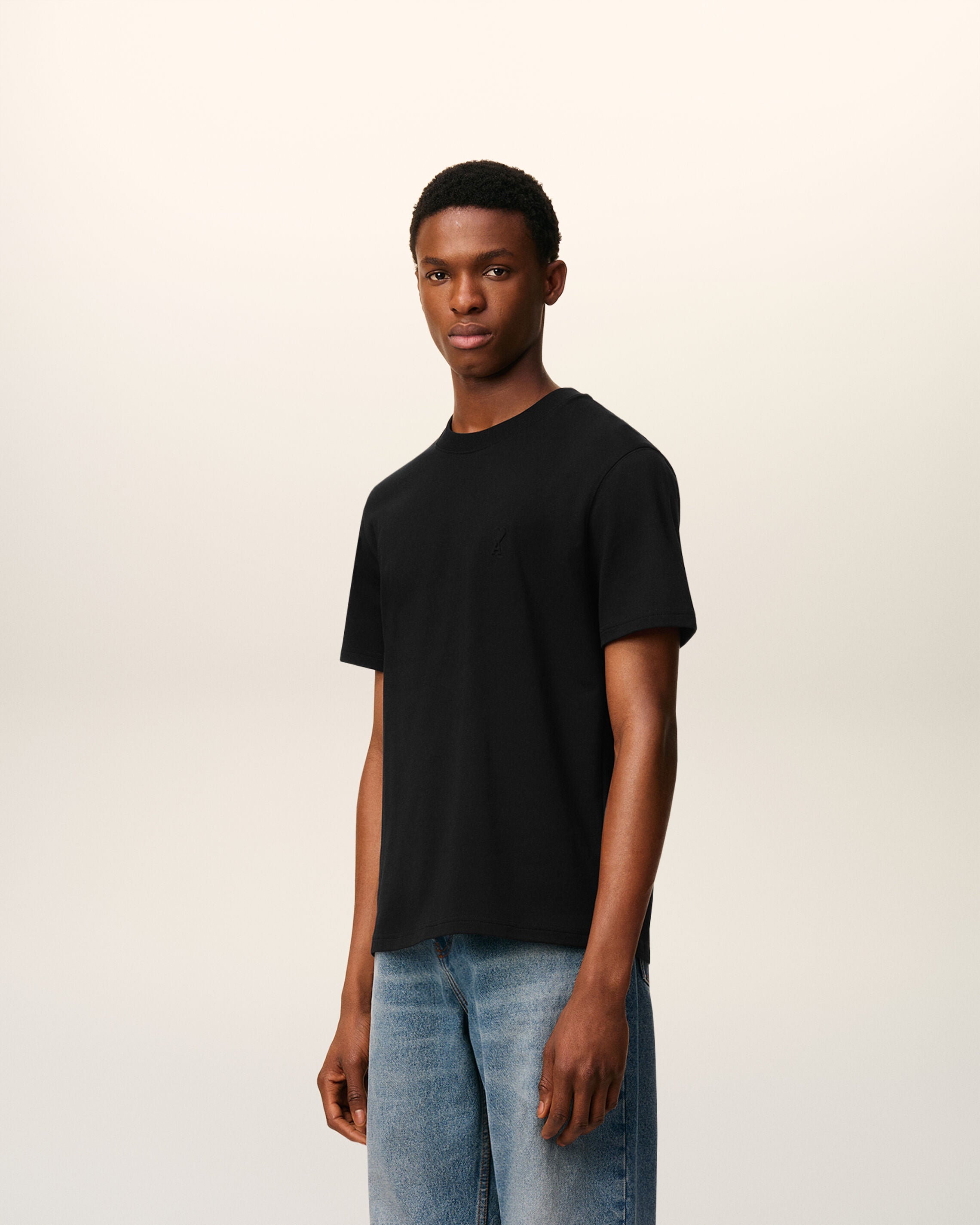 Black Ami De Coeur T-Shirt | AMI PARIS