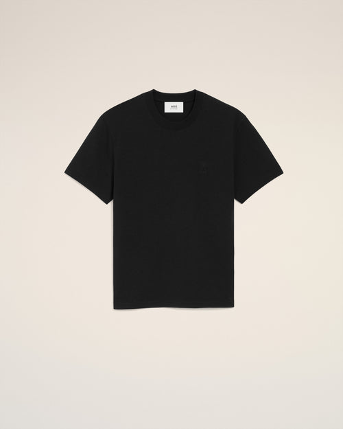T-shirt Noir Ami De Coeur En Coton Biologique - NOIR - Ami Paris