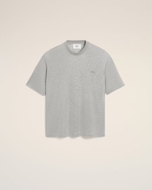                                 Grey Cotton Short Sleeves T-shirt - 3                             - Ami Paris