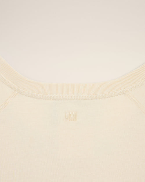 White Cotton Short Sleeves T-shirt  - 13 - Ami Paris