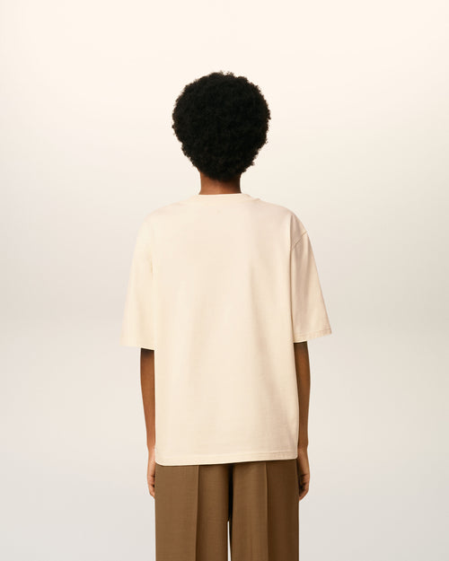 Camiseta Ami de Cœur de algodón blanco - 9 - Ami Paris