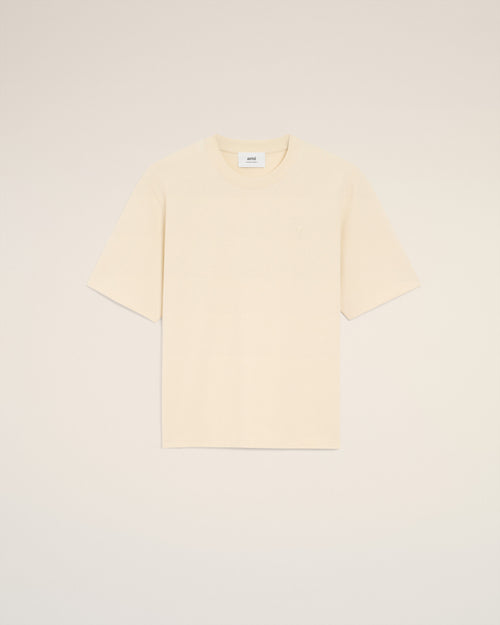 T-shirt Blanc Ami De Coeur En Coton - 1 - Ami Paris