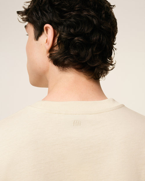 Camiseta Ami de Cœur de algodón blanco - 3 - Ami Paris