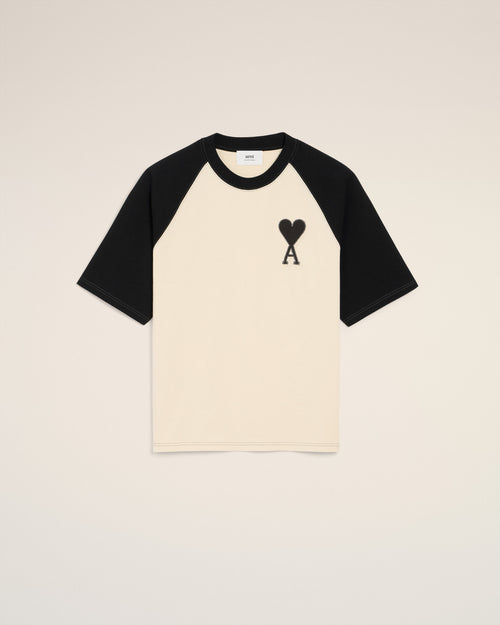                                 White Cotton Short Sleeves Ami De Coeur T-shirt - 3                             - Ami Paris