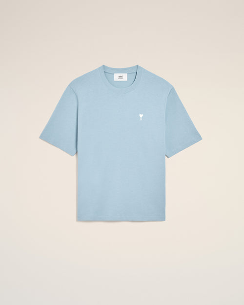 ブルー コットン Ami De Coeur Tシャツ  - 2 - Ami Paris