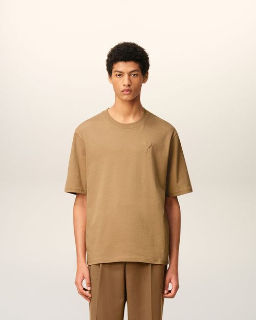 T-shirt Marron Ami De Coeur Coupe boxy En Coton - 2 - Ami Paris