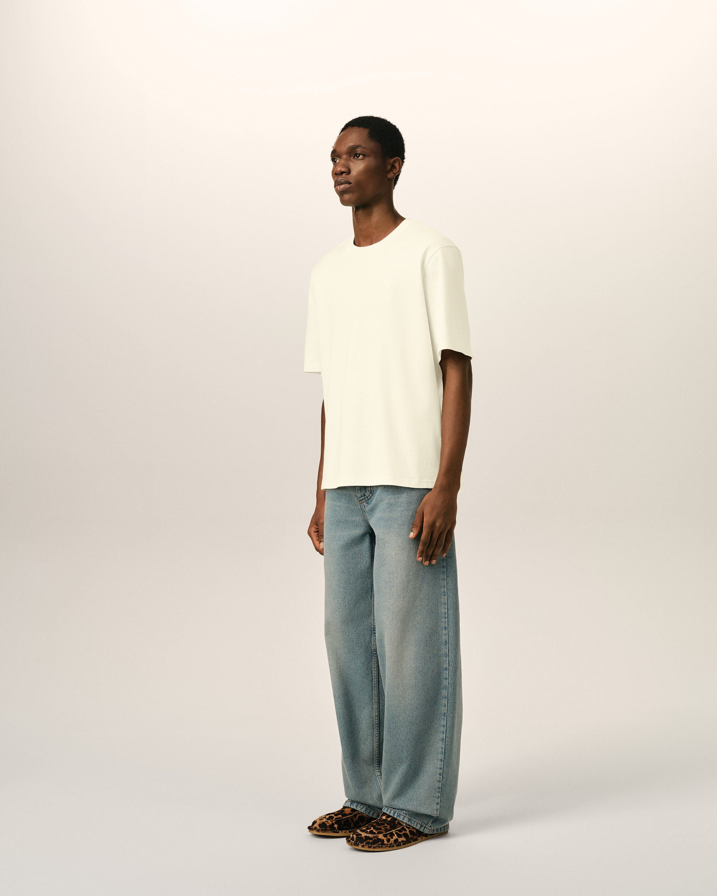 Camiseta blanca de algodón Ami de Cœur en relieve - 6
