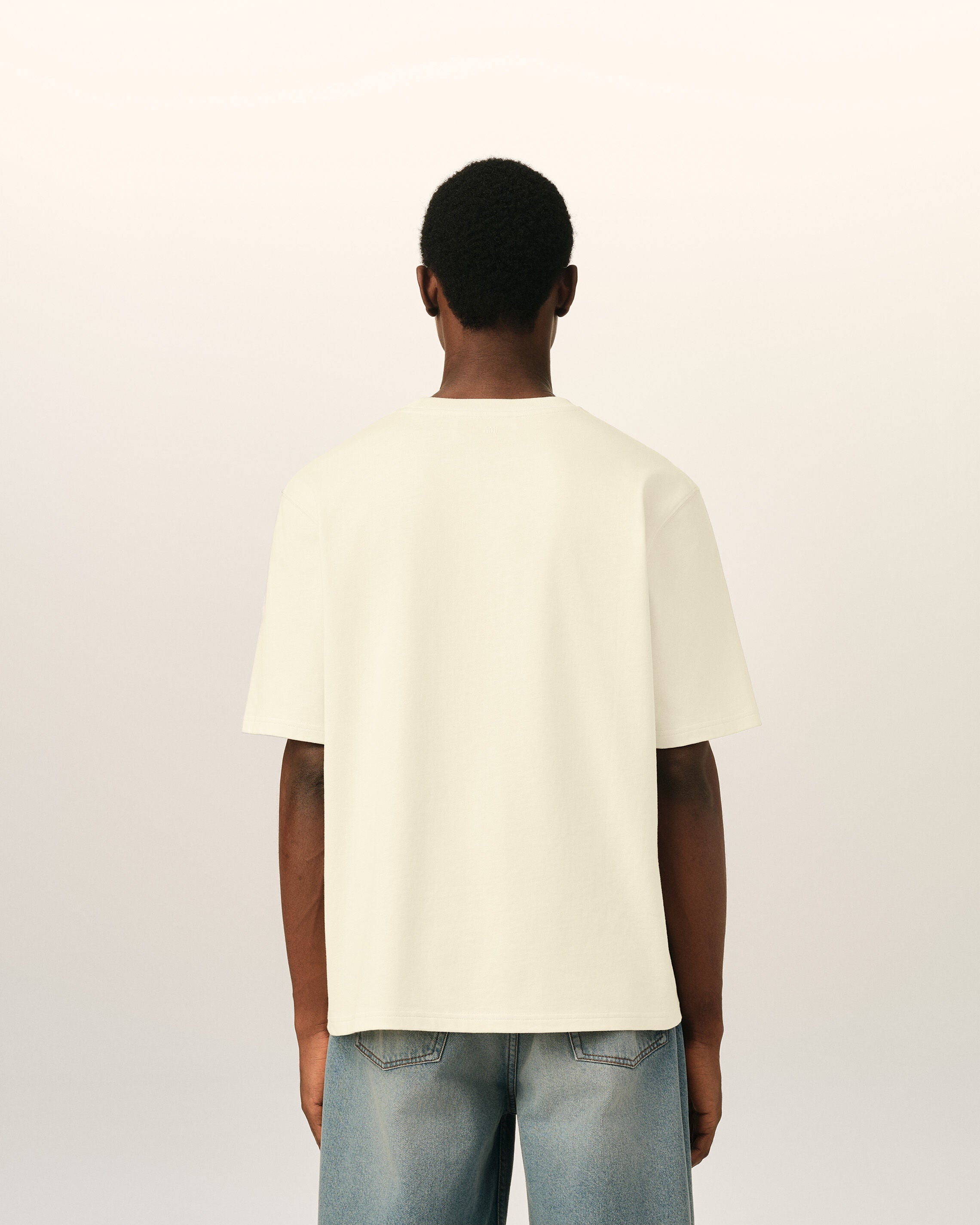 Camiseta blanca de algodón Ami de Cœur en relieve - 5