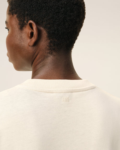 T-shirt Ami de Coeur in cotone bianco - Donna - 10 - AMI Paris - Ami Paris