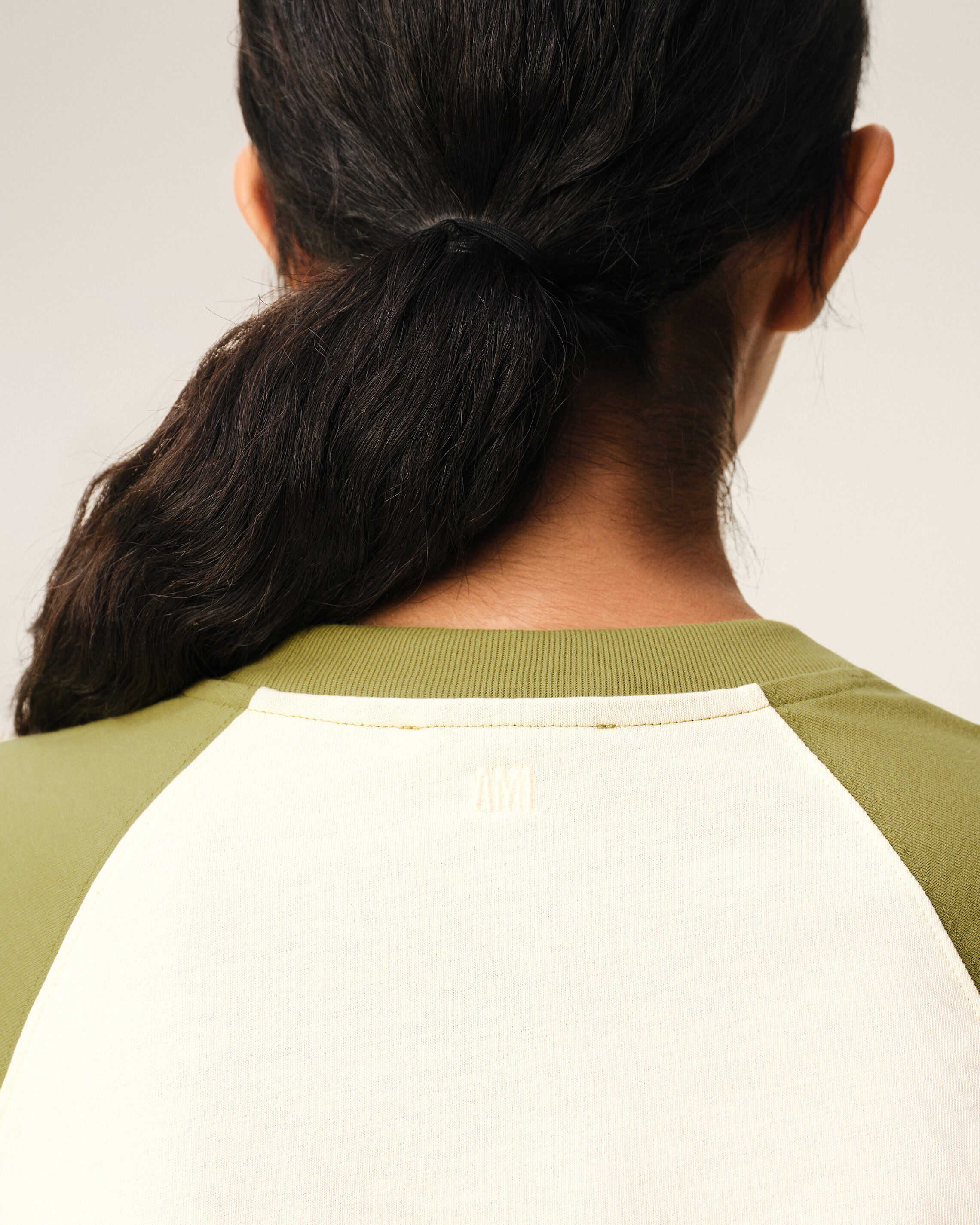 White And Green Cotton Ami De Coeur Knitted Patch T-shirt - 9