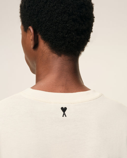 White Cotton Thank You For Being A Friend Print T-shirt - Man - 4 - AMI Paris - Ami Paris