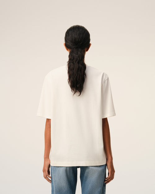 White Cotton Ami Paris Heritage Print T-shirt - Woman - 11 - AMI Paris - Ami Paris