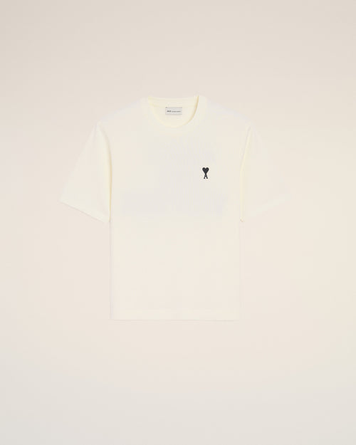 White Cotton Place Des Victoires Print T-shirt - Man - 3 - AMI Paris - Ami Paris