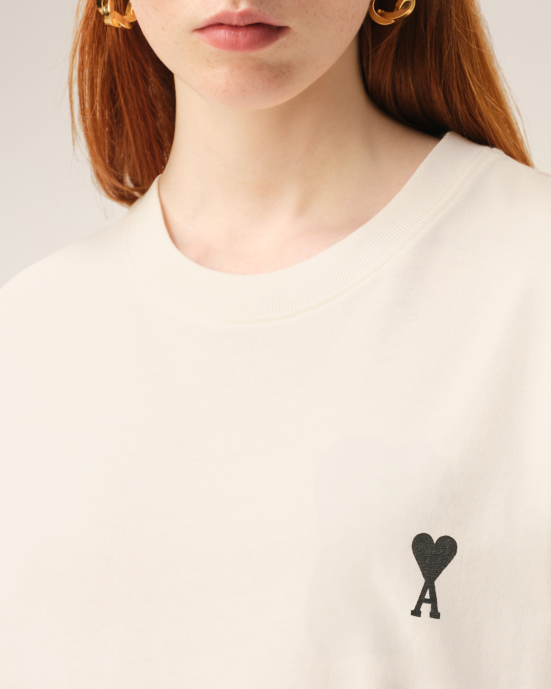 White Cotton Place Des Victoires Print T-shirt - 12