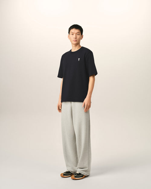 Black printed cotton "Place des Victoires" t-shirt - Man - 7 - AMI Paris - Ami Paris