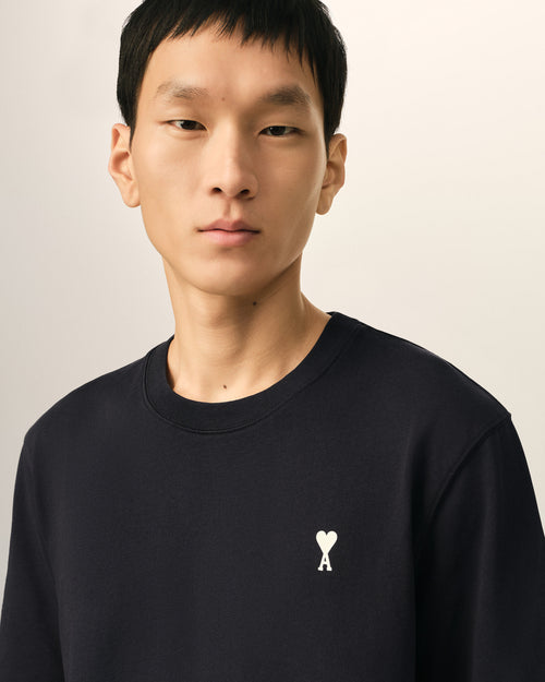 Black printed cotton "Place des Victoires" t-shirt - Man - 5 - AMI Paris - Ami Paris