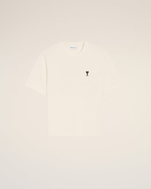 Camiseta Place des Victoires de algodón blanca con estampado - Mujer - 10 - AMI Paris - Ami Paris