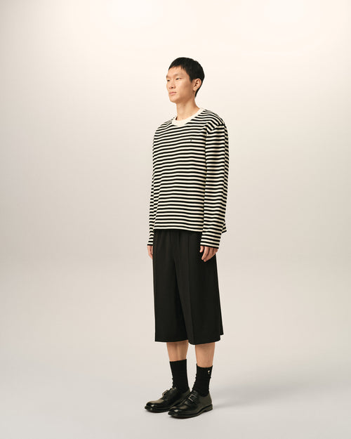 T-shirt marinière noir et blanc en coton Ami de Coeur - Homme - 6 - AMI Paris - Ami Paris