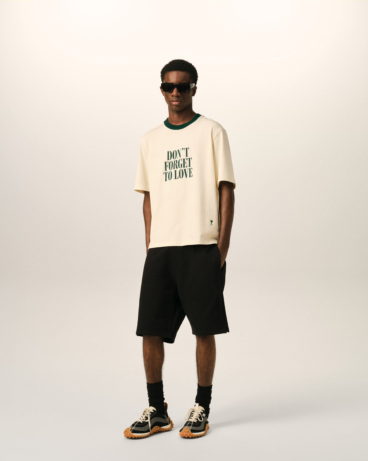 Ecru printed cotton "Don