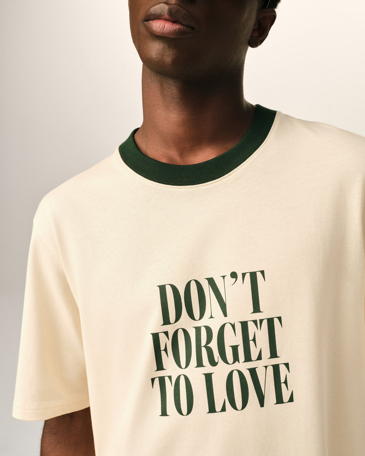 Ecru printed cotton "Don