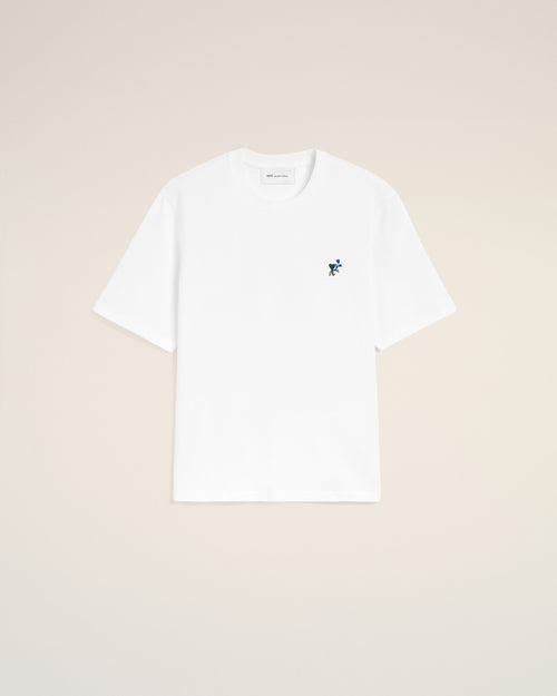 Ami de Coeur Tulipe T-Shirt aus weißer Baumwolle - 2 - Ami Paris