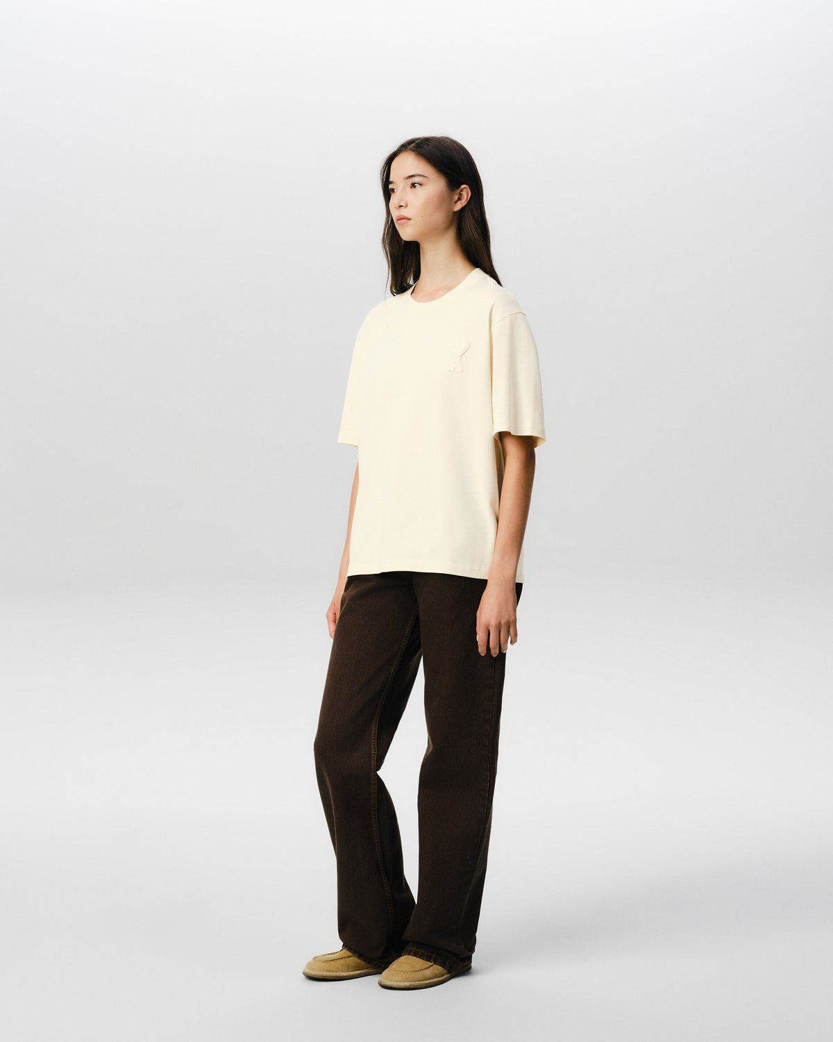 T-shirt blanc en coton patch Ami de Coeur - 12