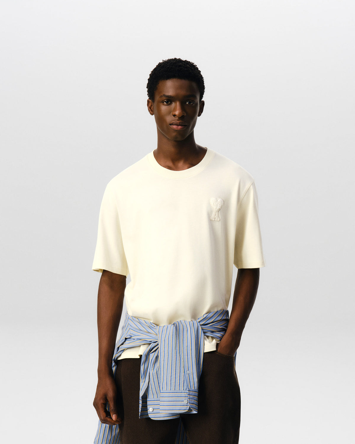 T-shirt blanc en coton patch Ami de Coeur - 2