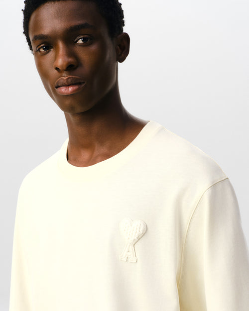 T-shirt blanc en coton patch Ami de Coeur - Homme - 4 - AMI Paris - Ami Paris