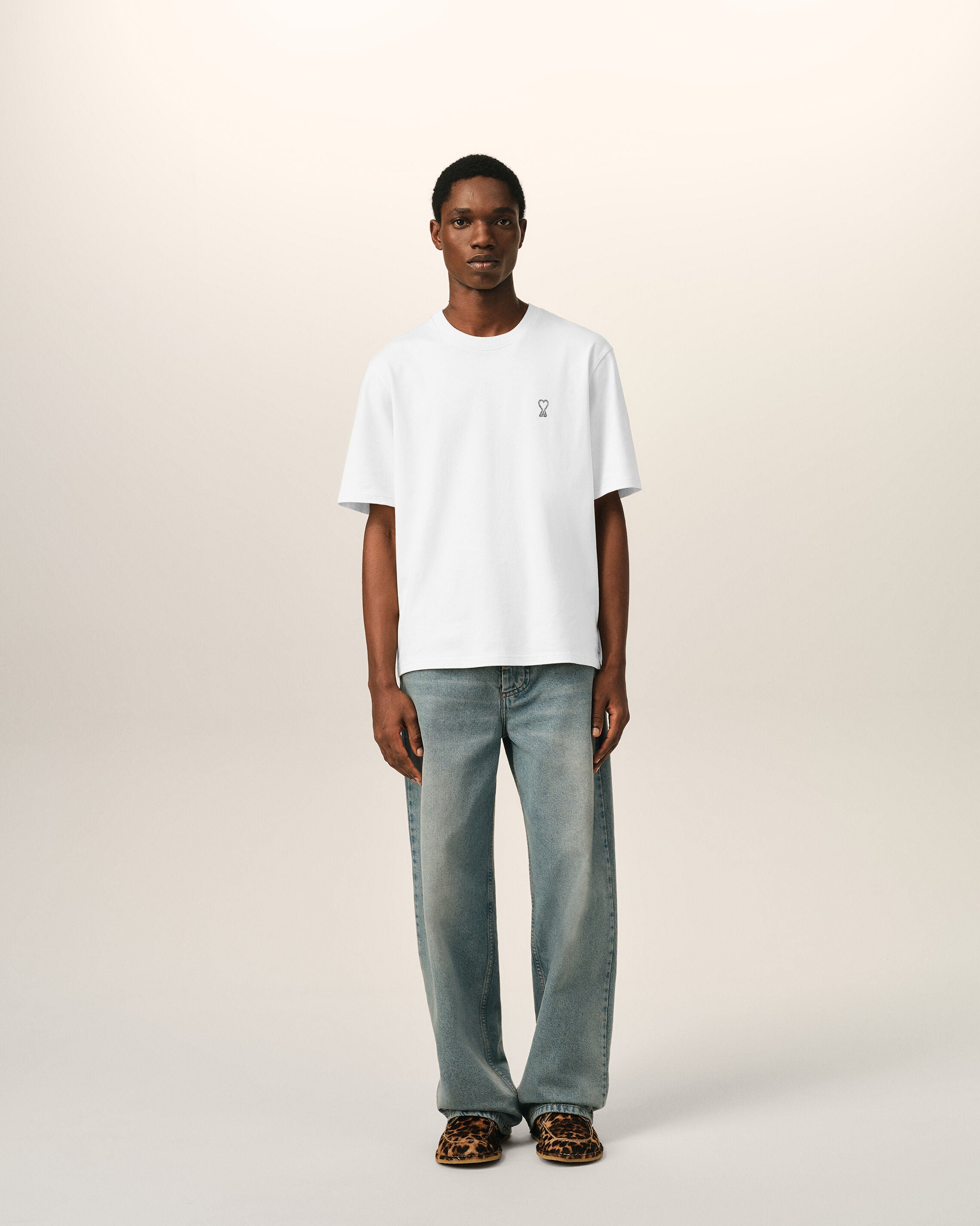 ホワイト コットン Tシャツ 