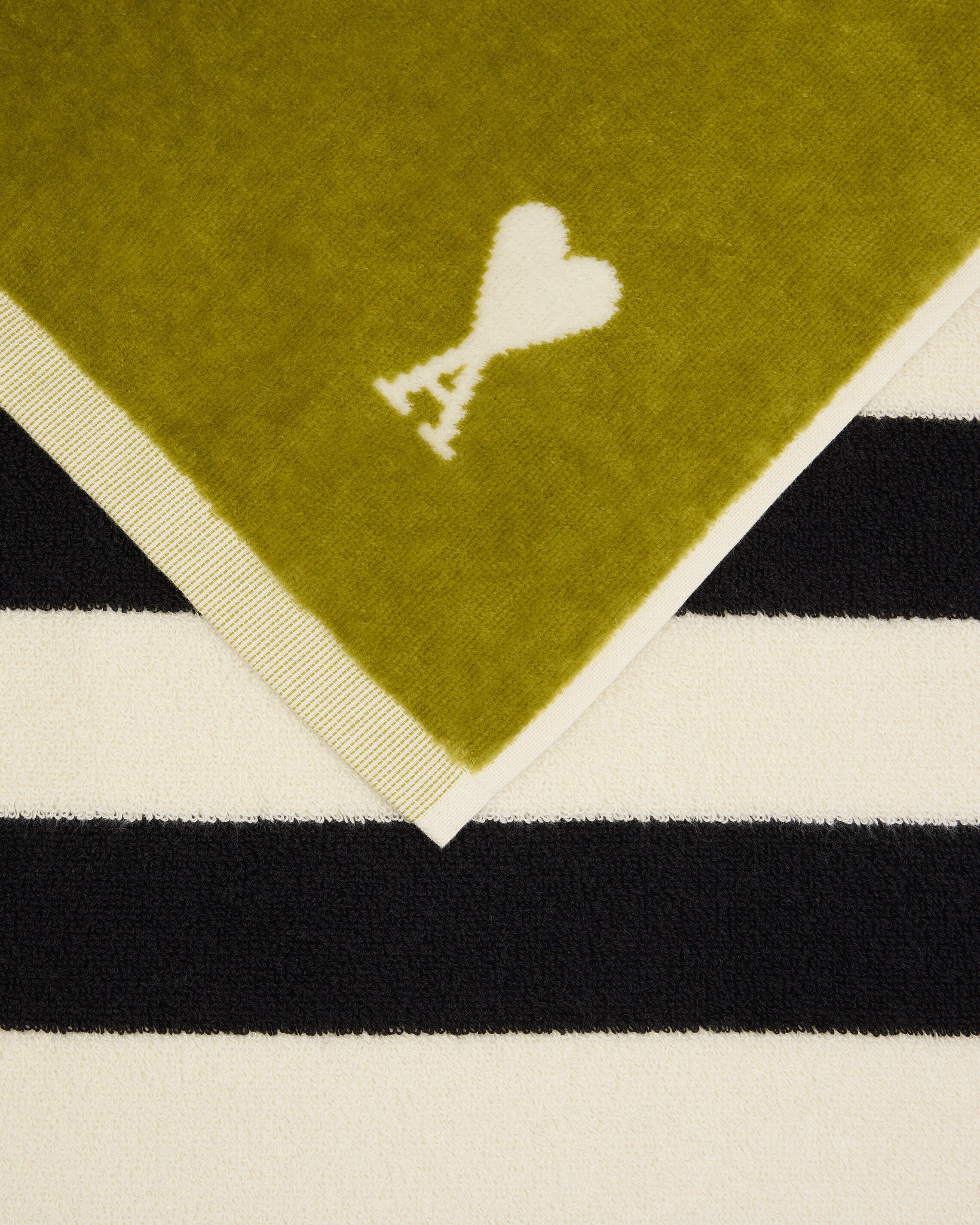 Serviette Verte Bicolore Ami De Coeur en Coton - 6