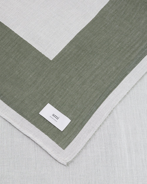 Black Cotton Bicolor Beach Towel - 6 - Ami Paris